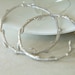 Matte Silver, Sterling Silver Earrings - Vine // A067