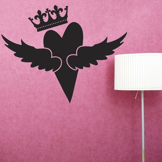 half heart half wing decal half heart half wing decal