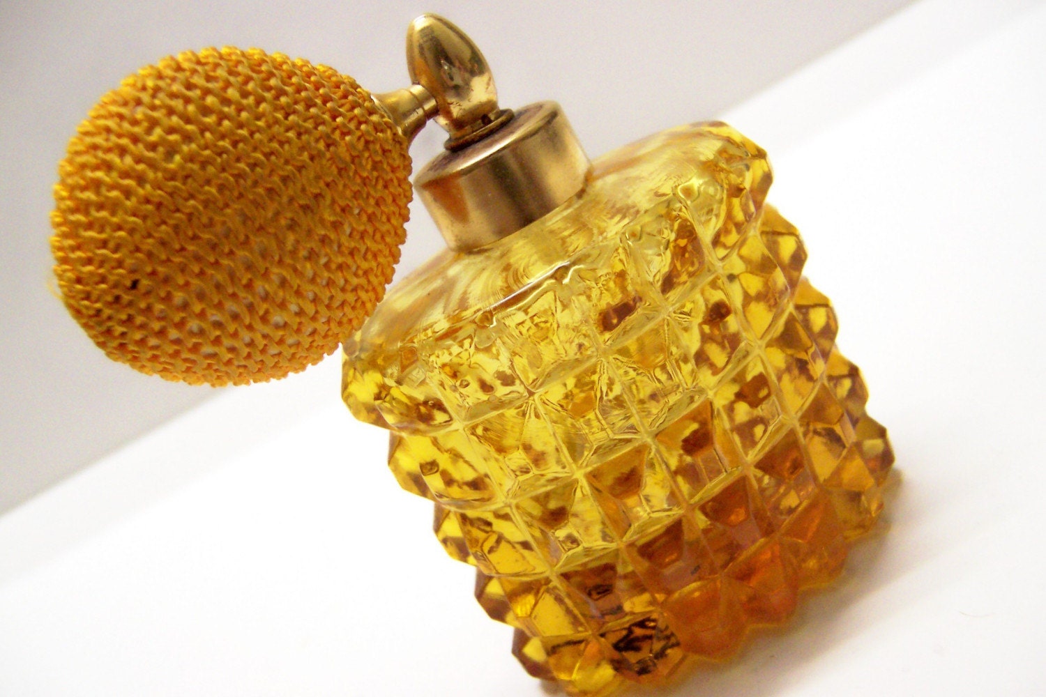 Glamorous Vintage Puff Puff Perfume Bottle