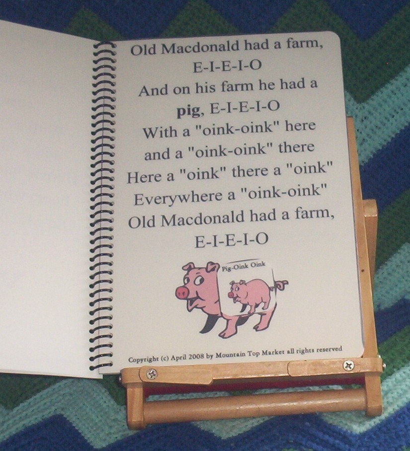 Old MacDonald Had A Farm PECS Autism Book And Song Board