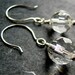 Clear Faceted Glass Earrings