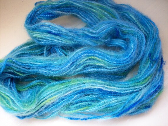 Hand painted 25g Alpaca rich yarn  Tropical by SpinningStreak