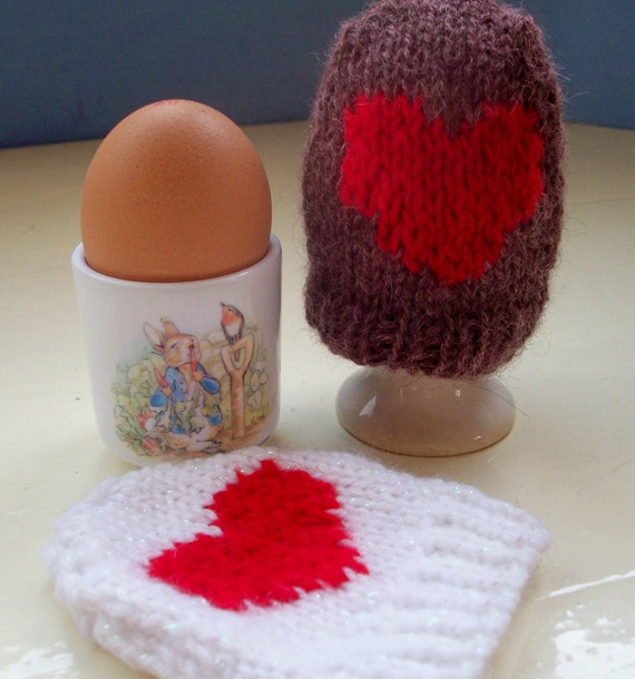 Easter or Valentine egg cozies set