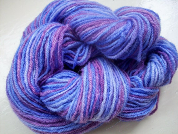 Sock yarn hand dyed merino alpaca 100g  purple by SpinningStreak