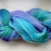 Sock yarn handpainted merino 100g blue purple green turquoise