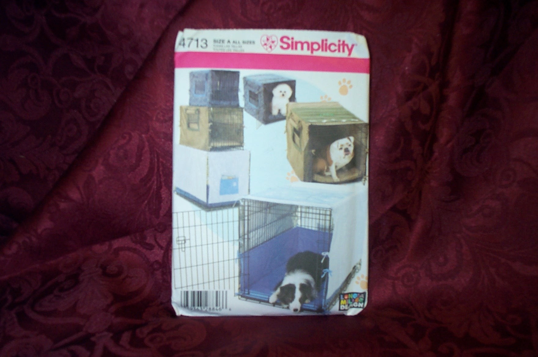 Simplicity Dog Pet Crate Covers Sewing Pattern