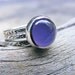 Purple Jade Ring Sterling Silver patterned stacking rings included. Lavender Jade Ring