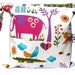 Small Wet Bag in Juicy Jungle with Snap Handle