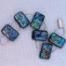 Dichroic Glass Bracelet, Fused Glass Bracelet, Rainbow Glass Bracelet
