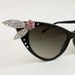 Vintage inspired Black cateye sunglasses .... READY to wear