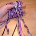 Wedding Handfasting Cords - Butterfly Flutter Purple and Silver