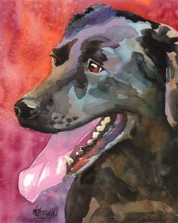 Labrador Retriever Art Print of Original Watercolor Painting