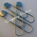 6 Large Paper Clips / Bookmarkers with Glue Pad - 3 1/2 inches - 10 PERCENT REFUND