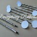 100 Bobby Pins with Glue Pad for Fabric Covered Button Bobby Pins