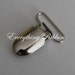 25 Metal 1 Inch Suspender Clips w/ Rectangle Insert (LEAD FREE) for Paci / Bib Holder Plus Inst