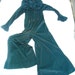 Reserved for Susie E Cat Lady Suit 1960s JUMPSUIT sz 10 Palazzo Pantlegs