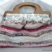 Vintage Rag Rug Purse 50s 60s Big and Ruggy a Very Hand Hewn Thing Americana Love the Rag Rug