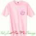 Monogrammed Pocket Tee with Pocket NOT Sewn Shut