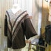 1970s Chevron vintage Sweater poncho pullover knit