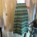 Vintage southwest maxi skirt 1960s ethnic Blue print big belt loops