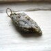Green Kyanite Stone Pendant, Handmade Artisan Green Kyanite Stone Pendant Necklace, Green Kyanite Gemstone Jewelry, FREE Shipping