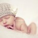 newborn baby girl hat with flower