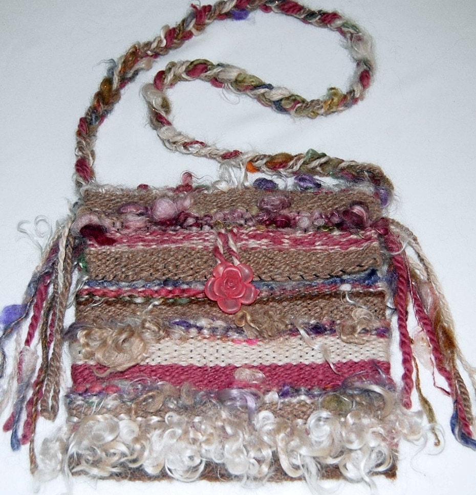 Purse Handbag Handmade Purse Shoulder Bag Woven Purse Hip