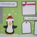 Reserved for ppersen0715 -- BABY'S FIRST CHRISTMAS penguin 12x12 Premade Scrapbook Pages BoY GiRL
