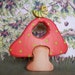 Little bug with his mushroom house - Waldorf Inspired Wooden Nature Toys - 3 pc set