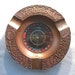 Vintage Las Vegas Ashtray Copper Roulette Wheel Spins Circa 1950s Sovenir Collectible Tobaccciana