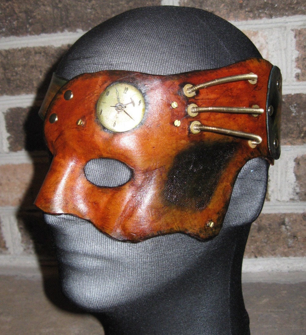 Leather Steampunk Halfmask