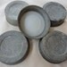 Antique Ball Mason Jar Canning Zinc lids Vintage Porcelain White Glass LOT 5