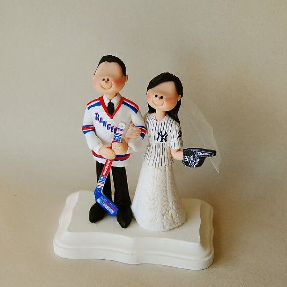 New york rangers wedding cake toppers