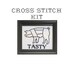 DIY Tasty Pig cross stitch KIT