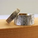 Tree Bark Sterling Silver Wedding Rings Set