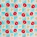 aqua bliss bonnie & camille for moda fabric 100% cotton quilting supply red daisy aqua gingham