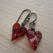 Heart earrings valentines day gift Swarovski Crystal