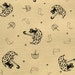 BLACK CAT AND UMBRELLA JAPANESE COTTON FABRIC