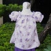 Custom Boutique Purple Flowers Peasant Top 12M To 7