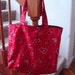 Large Tote-Red Bandana Print (Bag 11) ON SALE