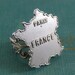 Antiqued silver France ring