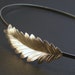 Neoclassical Grecian fern silver headband