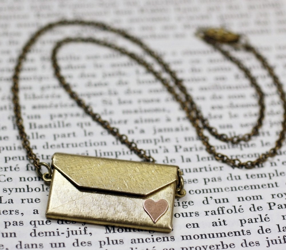 Envelope Locket Necklace