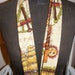 Custom Order for Autumn Upcycled Adjustable Guitar Strap with Vintage Mariner Fabric and Black Leather