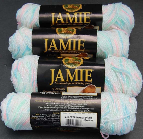 Jamie Baby Yarn Peppermint Print