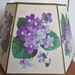 Shady Day In The Flower Garden... Vintage Flower Purple Violets Floral Lamp Shade