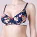 handmade lingerie bra - underwear bra with underwire Floral Print