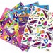 5 Vintage Lisa Frank Sticker Sheets lot set B Kittens Polar Bear Panda Humming Birds High Heels Roses FULL SHEETS