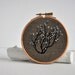 Root Tree II - embroidery hoop art
