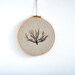Shrub 4 - embroidery hoop art wall hanging - 6''